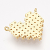 Brass Micro Pave Cubic Zirconia Pendants ZIRC-S061-122G-2