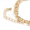Brass Cable Chains Bracelets BJEW-I286-01G-2