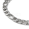 201 Stainless Steel Figaro Chains Necklaces for Men Women NJEW-G112-06A-P-2