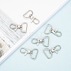 Zinc Alloy Swivel D Rings Lobster Claw Clasps E341-8-6