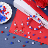 600Pcs 3 Colors Independence Day Themed Imitation Jelly Acrylic Beads SACR-SP0001-20-3