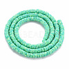 Handmade Polymer Clay Bead Strands CLAY-S094-4mm-A11-2
