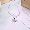 Trendy 925 Sterling Silver Pendant Necklaces NJEW-BB22364-6