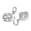 Brass Micro Pave Cubic Zirconia Peg Bails KK-A279-06P-2