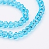 Transparent Glass Beads Strands GLAA-R135-3mm-M-3