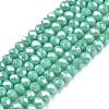 Electroplate Glass Beads Strands EGLA-A044-P2mm-A14-1