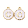 Golden Plated Alloy Charms LS-ENAM-S118-01C-1