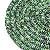 Frosted Dyed Natural Sesame Jasper Beads Strands G-K389-C36-01-3