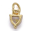 Brass Micro Pave Cubic Zirconia Charms KK-P192-08-G01-2