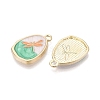 Alloy Enamel Pendants ENAM-N069-11KCG-2