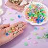 500Pcs Luminous PS Plastic Beads FIND-TA00009-13B-7