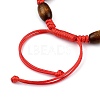 Adjustable Korean Waxed Polyester Cord Kid Braided Beads Bracelets BJEW-JB05437-4