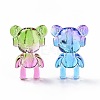 Two Tone Transparent Acrylic Beads X-OACR-P011-11A-2