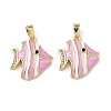 Brass Micro Pave Cubic Zirconia Pendants KK-F924-19B-G03-1