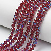 Electroplate Glass Beads Strands EGLA-A034-T4mm-I13-1