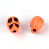 Opaque Acrylic Beads SACR-WH0005-01C-1
