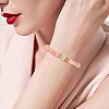 10Pcs 10 Style Handmade Polymer Clay Heishi Beaded Stretch Bracelets Set with Heart BJEW-SW00036-01-6