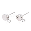 Brass Stud Earring Findings KK-T038-293P-1