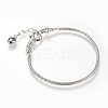 Brass European Style Bracelet Making MAK-R011-03P-1