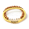 Handmade Polymer Clay Heishi Beads Stretch Bracelets Set BJEW-JB07280-2