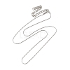 Non-Tarnish 304 Stainless Steel Boston Link Chain Necklace for Women LS-NJEW-G097-03P-1