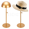Adjustable Height Iron Hat Display Stands ODIS-WH0086-166B-1