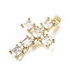 Brass Pave Cubic Zirconia Pendants CU-CBAE7DF-11G-C02-2