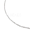 Ion Plating(IP) 304 Stainless Steel Cable Chain Necklace for Men Women X-NJEW-M200-14P-2