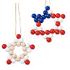 Elecrelive 2Pcs 2 Style Christmas Theme Wood Pendant Decorations HJEW-EL0001-01B-6