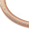 Rack Plating Brass Herringbone Chains Necklace for Men Women NJEW-M193-01RG-2