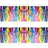 Plastic Foil Fringe Curtains DIY-WH0028-106A-1