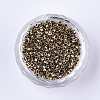 Electroplate Cylinder Seed Beads SEED-Q036-02A-B04-2