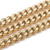 304 Stainless Steel Cuban Link Chain STAS-B019-02C-G-1