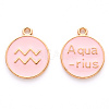 Alloy Enamel Pendants ENAM-S124-01A-09J-1