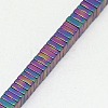 Electroplate Non-magnetic Synthetic Hematite Heishi Beads Strands G-J171B-4x4mm-M-4