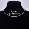 925 Sterling Silver Thin Dainty Link Chain Necklace for Women Men JN1096A-01-2