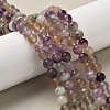 Natural Fluorite Bead Strands G-K153-B36-8mm-4