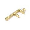 Rack Plating Brass Connector Charms KK-P245-07G-F-2