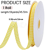 50 Yards Tartan Pattern Polyester Ribbon OCOR-CY0003-72A-2