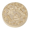 Christmas Series Wax Seal Brass Stamp Head LS-AJEW-M037-01G-08-2