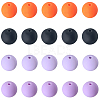 Rubberized Style Imitated Silicone Acrylic Beads MACR-PA0001-06A-04-6