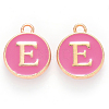Golden Plated Alloy Enamel Charms X-ENAM-S118-08E-1