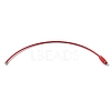 Baking Paint Stainless Steel Cable Wire Keychain AJEW-WH0413-15G-2