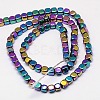 Electroplate Non-magnetic Synthetic Hematite Beads Strands G-J172-2x2mm-03-2