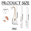 2Pcs 2 Styles Glass & Alloy Hanging Suncatchers AJEW-HS0001-35-2