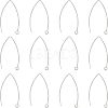 304 Stainless Steel Marquise Ear Wire STAS-UN0015-62-1
