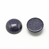 Synthetic Blue Goldstone Cabochons X-G-R416-8mm-34-2