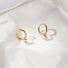 Stylish Heart Stainless Steel Hoop Earrings CL8045-2-1