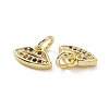Brass Micro Pave Colorful Cubic Zirconia Charms KK-E068-VF160-3