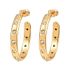 304 Stainless Steel Rhinestone Stud Earrings SA-CBA0ADC-01G-2